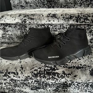 Mens balenciaga speed lace ups